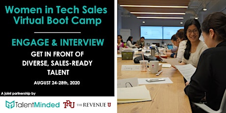 Women in Tech Sales Boot Camp August - EMPLOYER PARTNER PACKAGES primary image