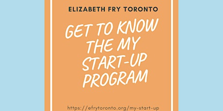 Get to Know the My Start Up Program primary image