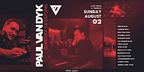Paul van Dyk's Sunday Sessions - Live Stream Event