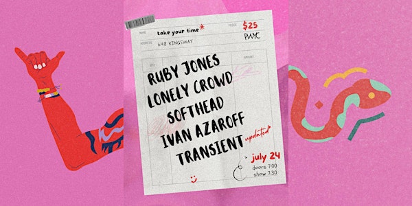Ruby Jones, Lonely Crowd, Softhead, Ivan Azaroff, Transient - TakeYourTime