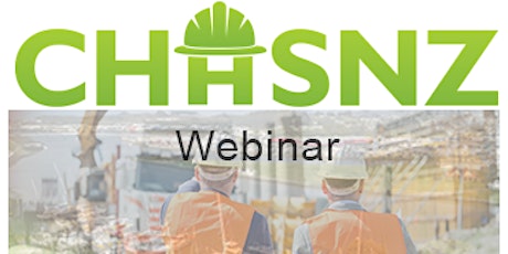 CHASNZ Roadshow Webinar | Online primary image