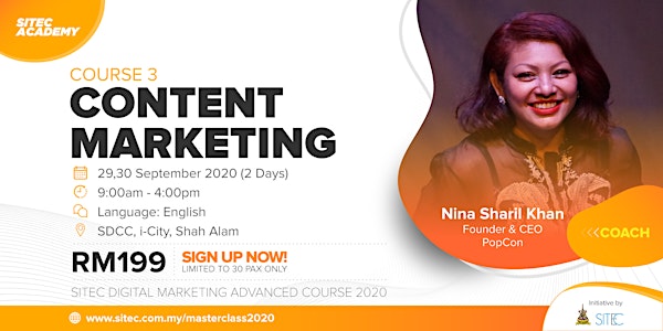 SITEC Digital Marketing Advanced Course 3: Content Marketing
