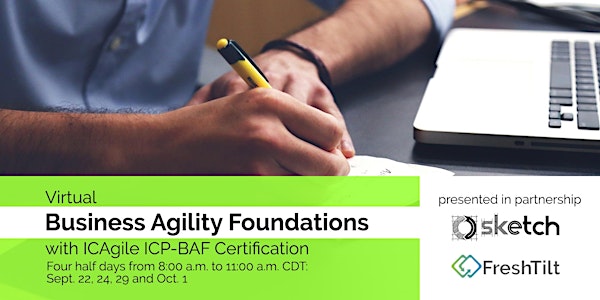 Virtual Business Agility Foundations with ICAgile ICP-BAF Certification