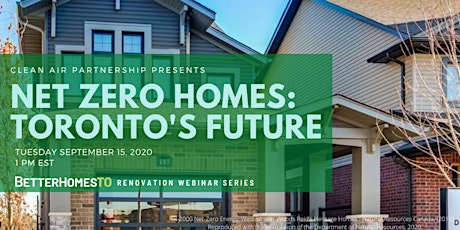 Net Zero Homes: Toronto's Future primary image
