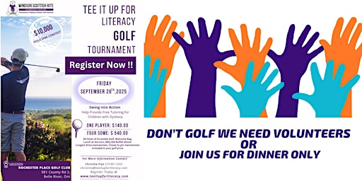Image principale de Tee It Up For Literacy Golf Tournament