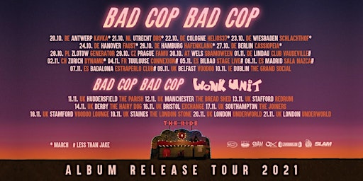 NEW DATE 20/10/2022 - Bad Cop Bad Cop - TBA - Three Eyed Jack