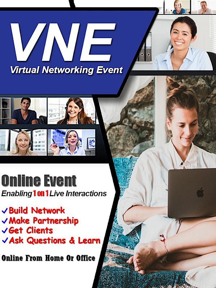 Exclusive Virtual Business & Startup Networking Do 1on1 chat with Attendees image