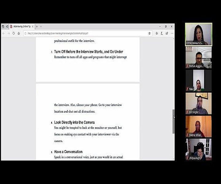 Exclusive Virtual Business & Startup Networking Do 1on1 chat with Attendees image