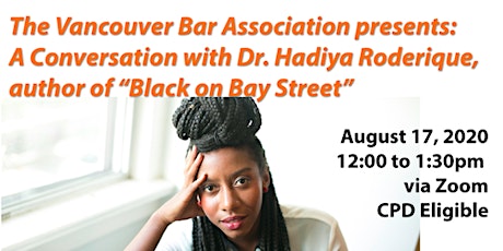 VBA Presents: A Conversation with Dr. Hadiya Roderique primary image