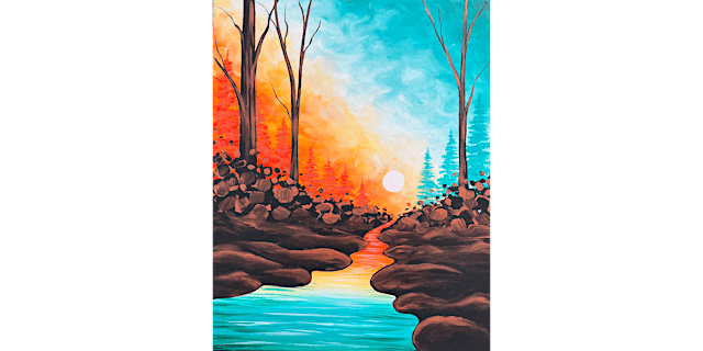 Imagen principal de Sundown Stream - Paint and Sip in San Francisco | Classpop!™