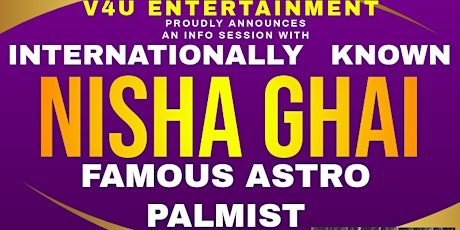 INFO SESSION WITH INTERNATIONALLY KNOWN ASTRO PALMIST- NISHA GHAI