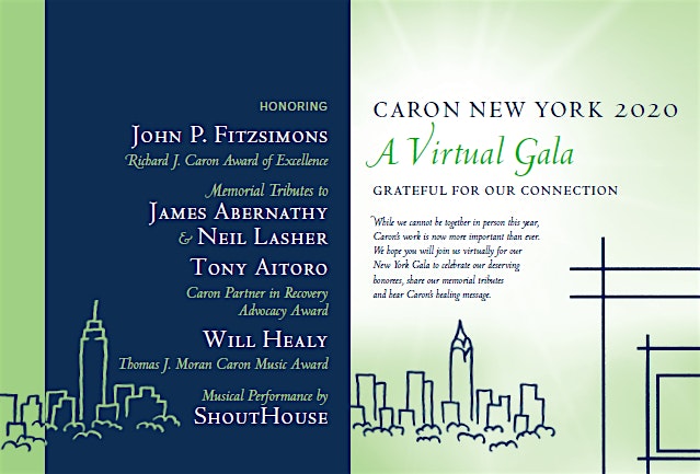 Caron Treatment Center's 2020 New York Virtual Gala