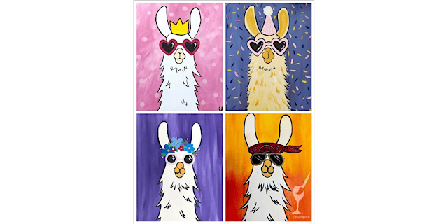 Image principale de Llama Fun - Paint and Sip in San Antonio | Classpop!™