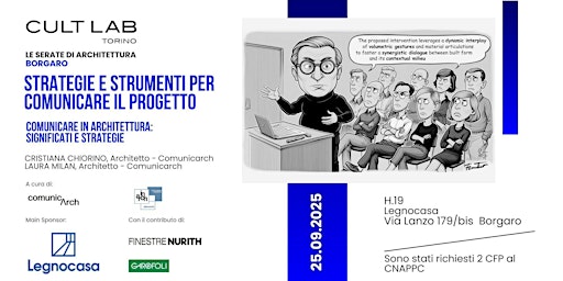 Image principale de SERATE DI ARCHITETTURA BORGARO: Comunicare il Progetto
