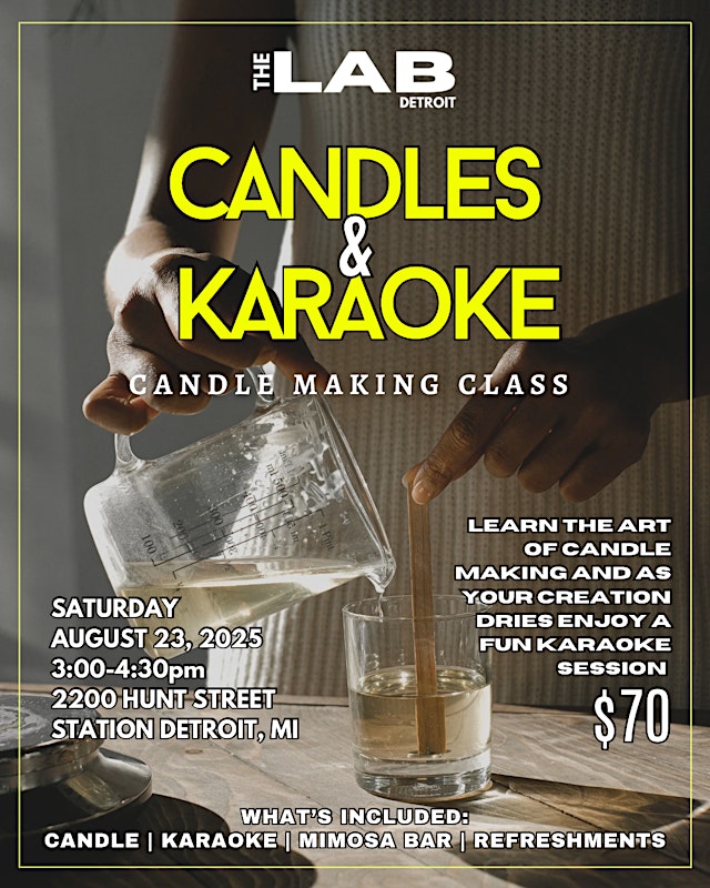 Image principale de Candles & Karaoke: Candle Making Class