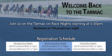Sept 4, 2020 -  Race Night Tarmac Registration primary image
