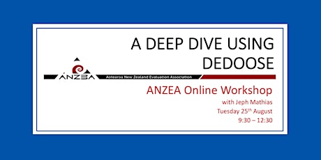 ANZEA online workshop: A Deep Dive Session using Dedoose primary image