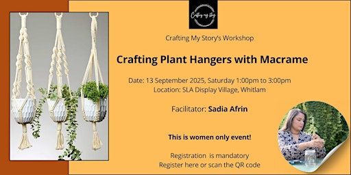Image principale de Crafting Plant Hangers with Macrame.