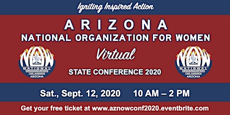 Arizona NOW Virtual State Conference 2020 – Sept 12 from 10 AM – 2 PM MST primary image