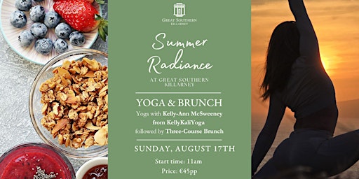 Image principale de Yoga + Brunch at Great Southern Killarney with KellyKaliYoga