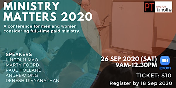 Ministry Matters 2020 | Project Timothy