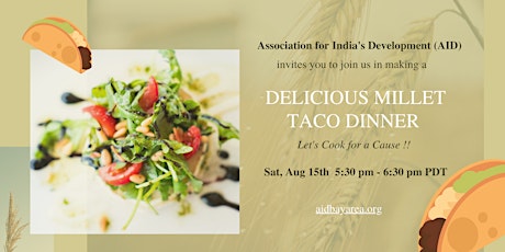 Millet Taco Dinner - Let's Cook for a Cause
