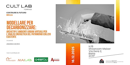 Image principale de COSTRUIRE IL FUTURO BIELLA: Modellare per decarbonizzare