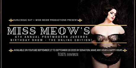 Miss Meow's PMJ Birthday Show (5 à 7) primary image