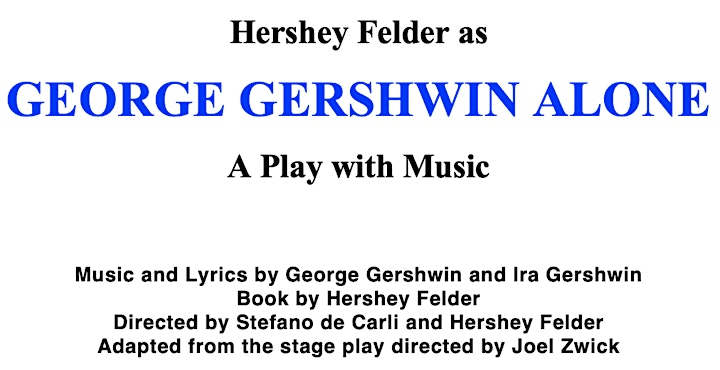 ON DEMAND: Hershey Felder as GEORGE GERSHWIN ALONE - Live  from Florence image