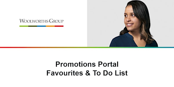 PROMOTIONS PORTAL FAVOURITES & TO DO LISTS
