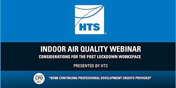 Indoor Air Quality Webinar - Sept 1 2020