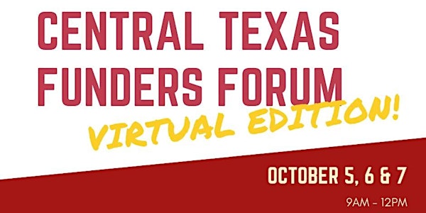 15th Annual Central Texas Funders Forum - Virtual Edition!