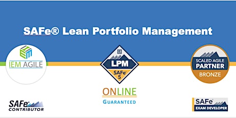 SAFe Lean Portfolio Management (LPM) - Online Instructor led primary image