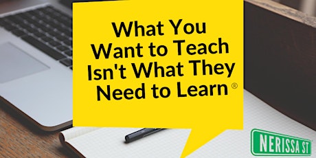 What You Want to Teach Isn't What Your Student Needs to Learn