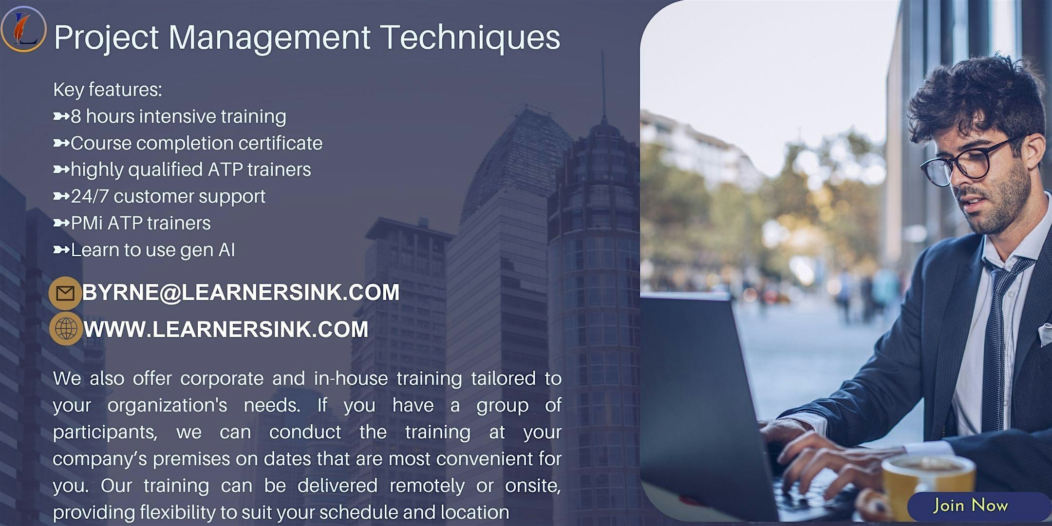 Project Management Techniques Training in Albany, NY