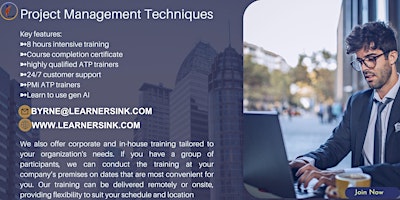 Project Management Techniques Classroom Training in Albany, NY