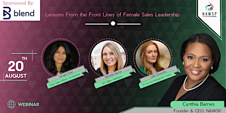 Lessons From the Front Lines of Female Sales Leadership primary image
