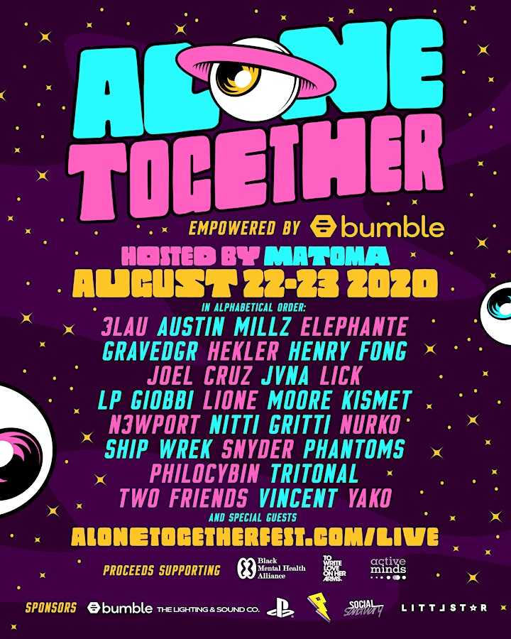 Alone Together Digital Festival Live Stream Lineup