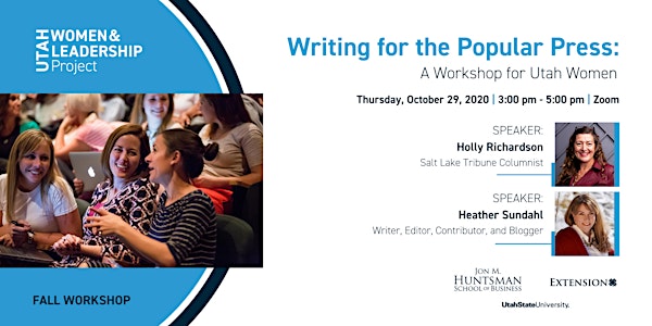 Writing for the Popular Press: A Workshop for Utah Women