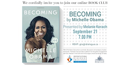 BOOK CLUB: "Becoming" by Michelle Obama and Presented by Melanie Korach