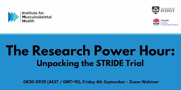 The Research Power Hour: Unpacking the STRIDE trial