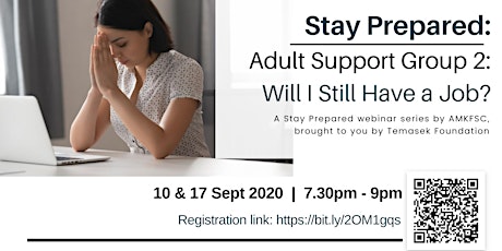 Stay Prepared: Adult Online Support Group 2: Will I Still Have a Job? primary image