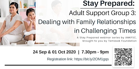 Support Group 3: Dealing with Family Relationships in Challenging Times primary image