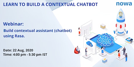 Free Webinar on Building contextual assistants using Rasa - Live Coding primary image