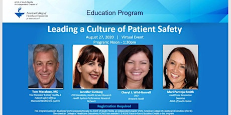 Leading a Culture of Patient Safety