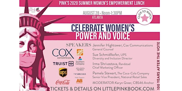 PINK's Summer Empowerment Event - Use Your Voice!  (FREE VIRTUAL EVENT)