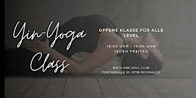 Image principale de Yin Yoga im Birth and Soul Club