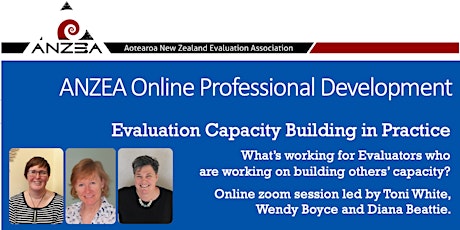 ANZEA online session for members: Evaluation Capacity Building in Practice primary image