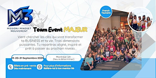 Image principale de M3 - Montréal (Samedi promoteurs)