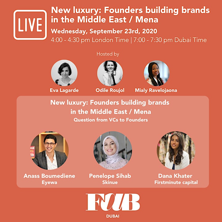 New Luxury: Founders building brands in the Middle East/Mena FREE WEBINAR image
